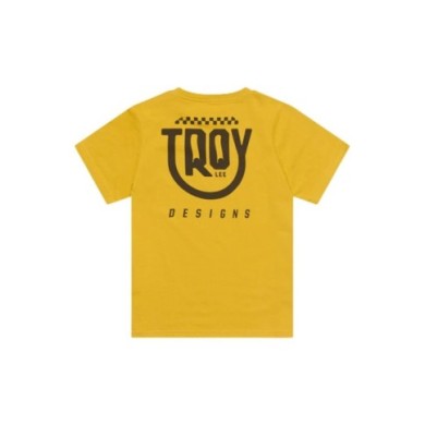 Troy Lee Designs Youth Short Sleeve Tee - Smiley jaune