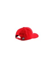 Troy Lee Designs Curved Snapback Hat - Signature rouge-blanc