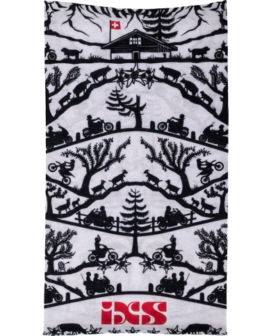 iXS Tissu de tuyau Micro blanc-noir