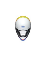 SHOEI TC-2, blanc-bleu-orange-rouge-jaune