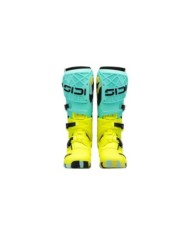 SIDI Bottes MX Crossair X vert menthe-jaune fluo-noir