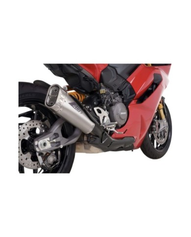 ZARD Slip-On E5+ en acier inoxydable homologué avec bouclier ther