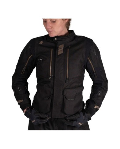 Leatt Adventure Jacket ADV Multitour 5.5 Women V25 gris foncé-noir-or