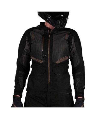 Leatt Adventure Jacket ADV FlowTour 5.5 Women V25 noir-gris foncé-or
