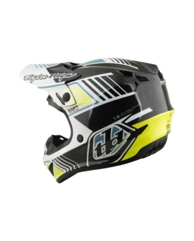 Troy Lee Designs Youth GP PRO Helmet - Segment gray-blue-yellow