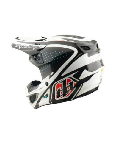 Troy Lee Designs SE5 Polycarbonate Helmet - The Line white-black-red