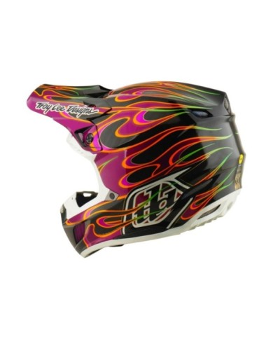 Troy Lee Designs SE5 ECE Carbon Helmet - Torched black-violet-gold