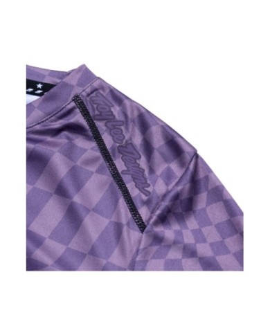 Troy Lee Designs Womens Lilium LS Jersey - Twisted Checkers violet
