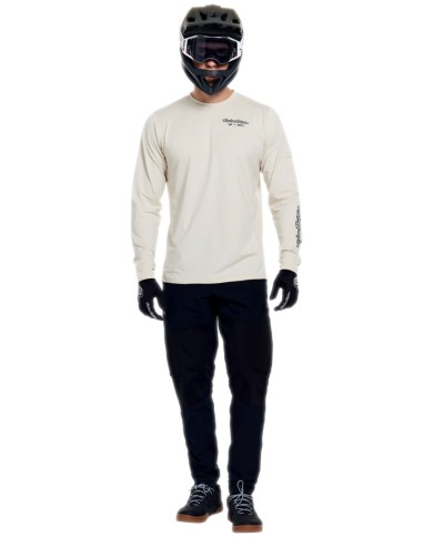 Troy Lee Designs Ruckus Ride Long Sleeve Tee - Art & Speed beige