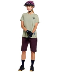 Troy Lee Designs Womens Lilium Ride Short Sleeve Tee - Stamps green