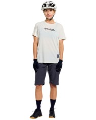 Troy Lee Designs Womens Lilium Ride Short Sleeve Tee - Signature beige