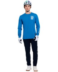 Troy Lee Designs Skyline Ride Long Sleeve Tee - One Eye blue