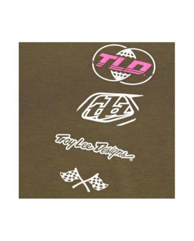 Troy Lee Designs Skyline Long Sleeve Ride Tee - Worldwide marron