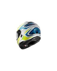 SHOEI Casque pliable Neotec 3 Anthem TC-3, blanc-clair bleu-neon