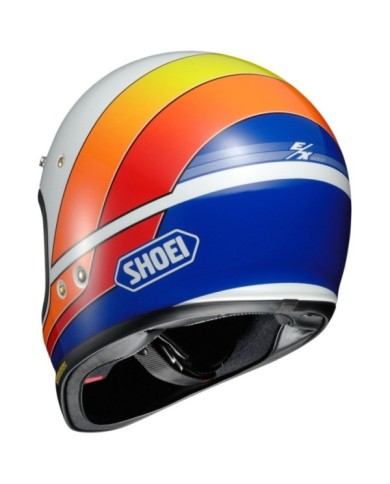 SHOEI TC-2, blanc-bleu-orange-rouge-jaune