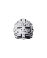gms Casque de Motocross Fortis Graffi mat noir-blanc