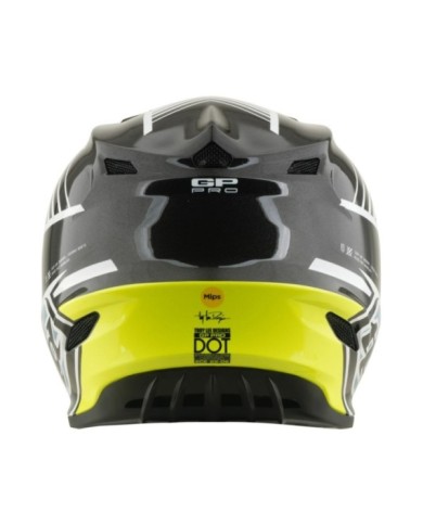 Troy Lee Designs Youth GP PRO Helmet - Segment gray-blue-yellow