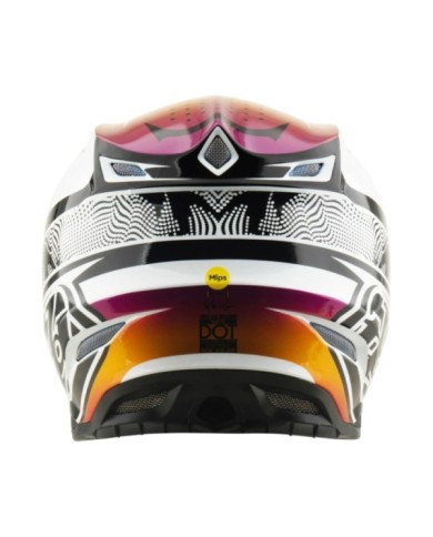 Troy Lee Designs SE5 ECE Composite Helmet - Lined Up black-white-violet