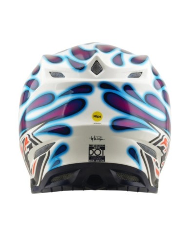 Troy Lee Designs SE5 ECE Composite Helmet - Overspray violet-white-red
