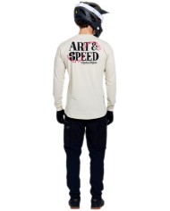 Troy Lee Designs Ruckus Ride Long Sleeve Tee - Art & Speed beige