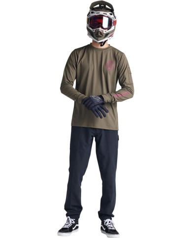 Troy Lee Designs Ruckus ls Ride Tee - Fangs olive