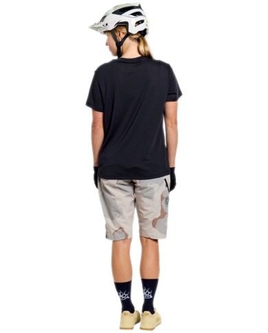 Troy Lee Designs Womens Lilium Ride Short Sleeve Tee - Signature black