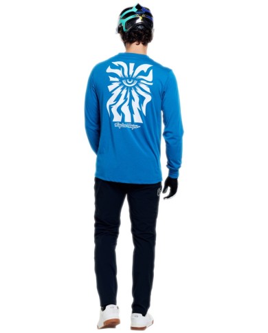 Troy Lee Designs Skyline Ride Long Sleeve Tee - One Eye blue
