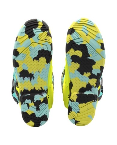 SIDI Bottes MX Crossair X vert menthe-jaune fluo-noir