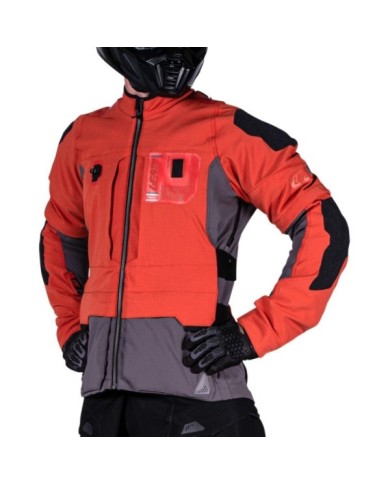 Leatt Adventure Jacket ADV Rally 5.5 V25 rouge-orange-gris-noir