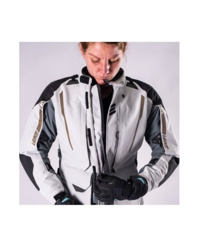Leatt Adventure Jacket ADV DriTour 5.5 Women V26 steel grey-white-bronze