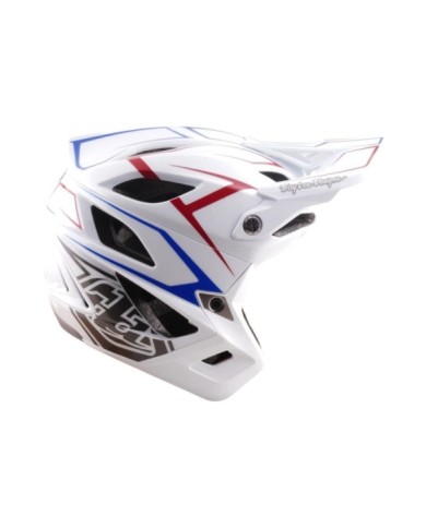 Troy Lee Designs Stage Stunt AS Helmet - Pinstripe white XS