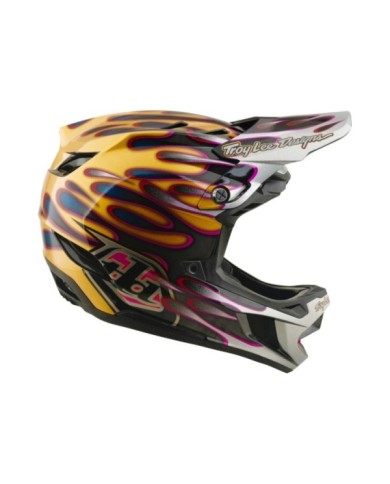 Troy Lee Designs SE5 ECE Carbon Helmet - Overspray black-gold-gray