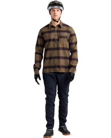 Troy Lee Designs Grind Flannel - YD Piaid vert
