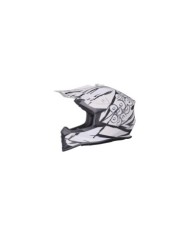 gms Casque de Motocross Fortis Graffi mat noir-blanc