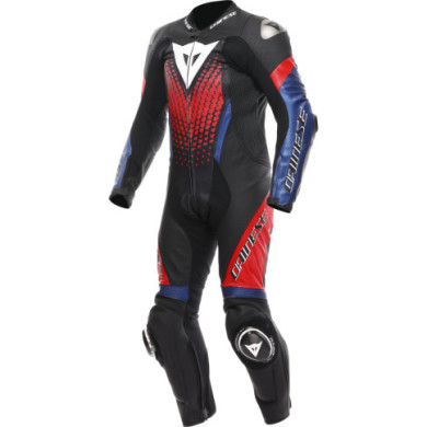Dainese Lederkombi perf. 1-tlg. Laguna Seca 6 schwarz-blau-rot