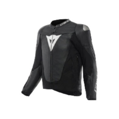 Dainese Jacke Avro 6 Leather schwarz-weiss