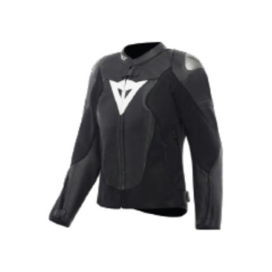 Dainese Avro 6 Leather Veste Femme noir-blanc
