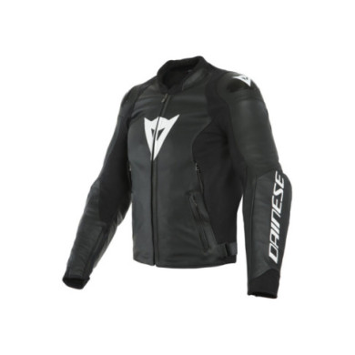 Dainese Lederjacke SPORT PRO schwarz-weiss