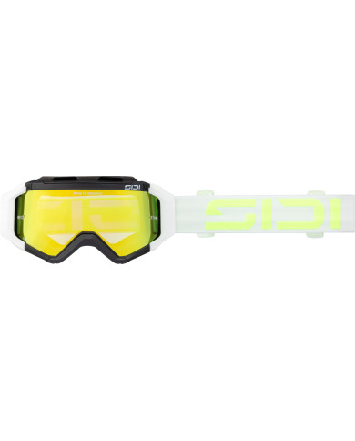 SIDI MX Brille Fulmen Mirror weiss-fluo gelb-gold