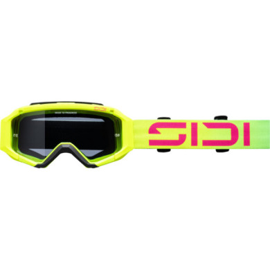 SIDI MX Brille Gravix Smoke fluo gelb- grün-pink