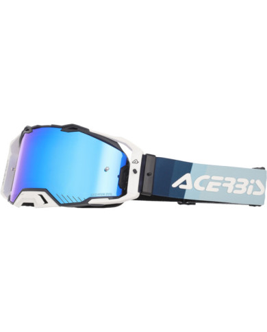 Acerbis Vulcan Goggle Black White - Mirror Blue