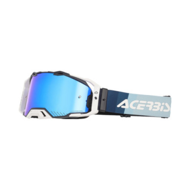 Acerbis Vulcan Goggle Black White - Mirror Blue