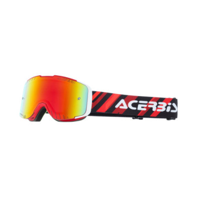 Acerbis Vanguard KID Goggle Red White - Mirror Red