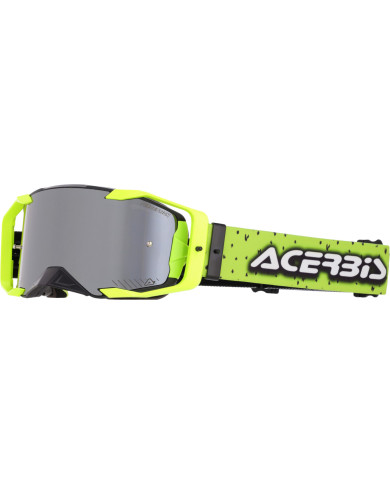 Acerbis Vortex Goggle Black Fluo Yellow - Mirror Dark
