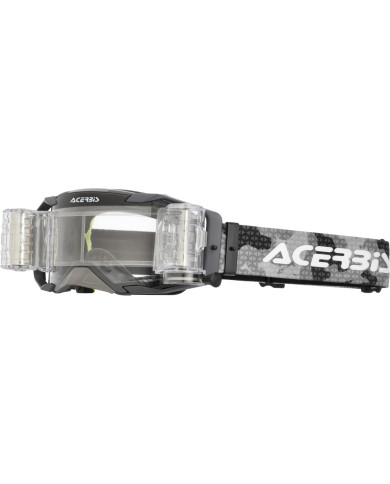 Acerbis Vortex Goggle + Roll Off Camou - Clear