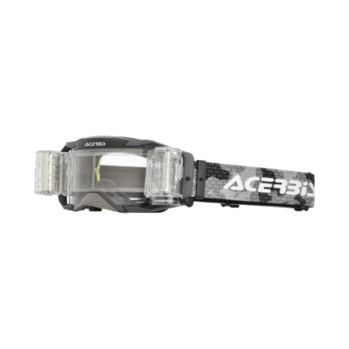 Acerbis Vortex Goggle + Roll Off Camou - Clear