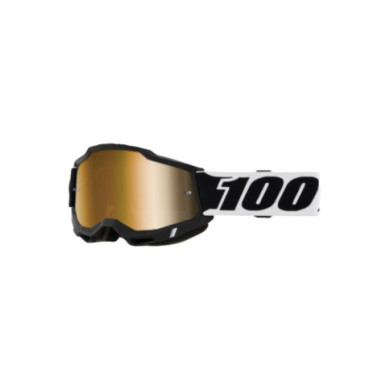 100percent 100% Accuri 2 Goggle Blck001 - True Gold Mirror Lens