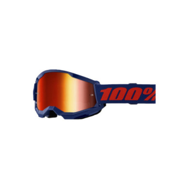 100percent 100% Strata 2 Goggle Navy - Red Mirror Lens