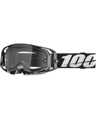 100percent 100% Armatic Enduro Moto Dual Pane Goggle Black - Clear Lens