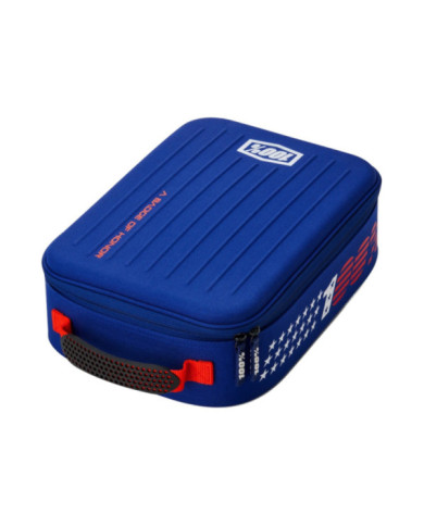 100percent Goggle Case Patriot blau